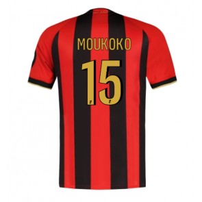 OGC Nice Youssoufa Moukoko #15 Hjemmebanetrøje 2024-25 Kort ærmer